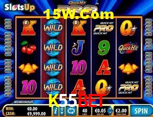 Biblioteca de slots populares na K55Bet